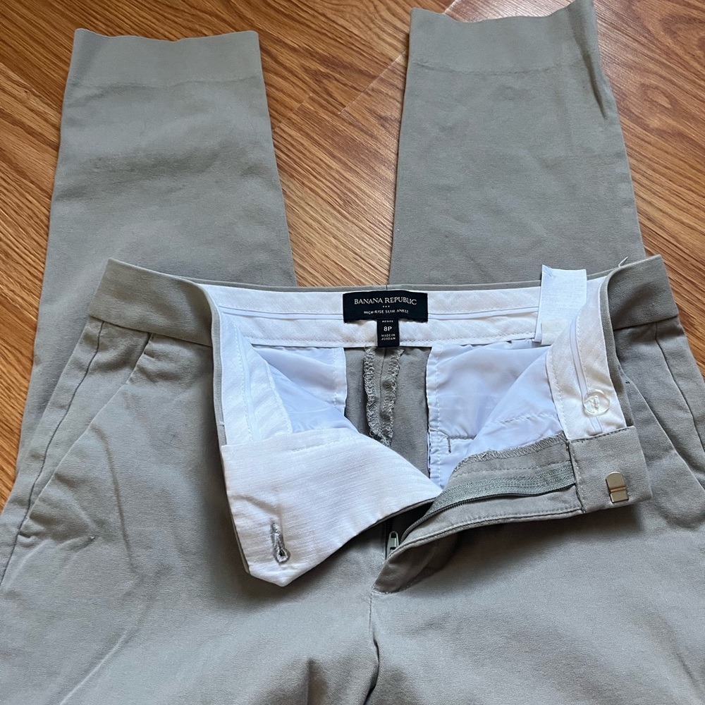 Banana Republic Light Olive Trousers